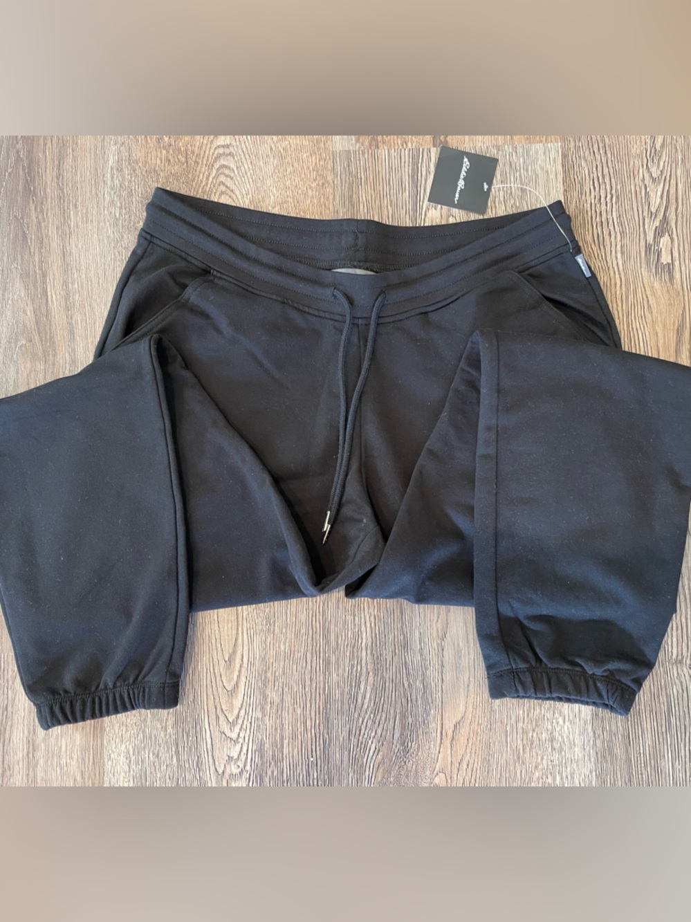 Eddie Bauer Black Pull-On Joggers with Drawstring